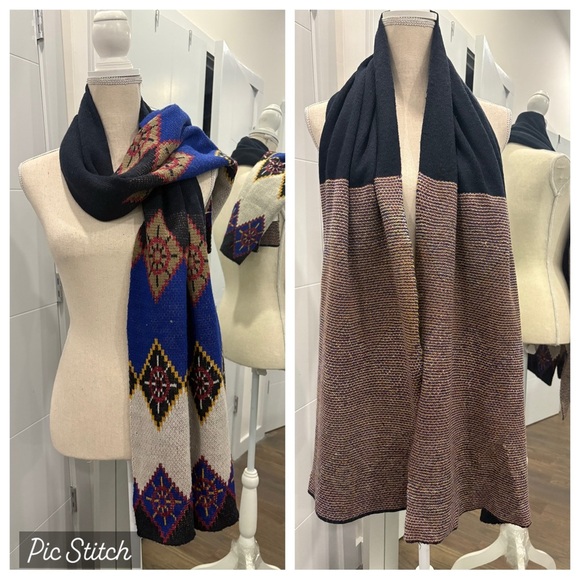 Colorful Knit Scarf - Picture 1 of 11